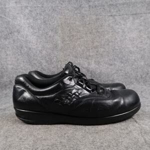 Sas Shoes Womens 11N Sneakers Free Time Trainer Leather Black Comfort Lace Up